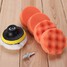 Sponge Car Polisher 3inch Pad Polishing Buffer Drill Adapter 7pcs - 8