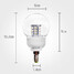 E14 Smd Ac 110-130 Ac 220-240 V G60 Led Globe Bulbs Warm White - 5