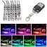 Glowing Multi Color 5050SMD Motorcycle Sportbike RGB LED 8Pcs Remote Strip Lights - 1
