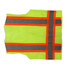 Warning Reflective Stripes Safety Vest Yellow Motorcycle Waistcoat - 5