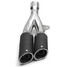 Muffler Twin Double Tip Motorcycle Universal Steel Exhaust Tail Pipe - 7