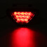 Motorcycle Flash Strobe Taillight Fog DRL Rear Tail Brake Stop Light Red 12 LED - 3