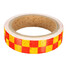 Dual Color Caution Reflective Sticker Chequer Roll Signal Warning - 9