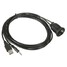 Extension Cable 3.5mm Motorcycle Car Boat AUX Cell Phone 2M USB 2.0 - 3