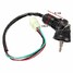 Barrel Switch Key 4 Wires Motorcycle Pit Dirt Bike Ignition Universal Quad ATV - 7