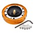 Steel Ring Wheel Universal Car Adapter Quick Release Racing HUB Snap Off Boss Kit - 1