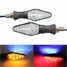 3 Colors Dual Color Blinker 12LED Turn Signal Indicator Light 12V Motorcycle - 1