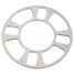 Thickness 5mm Vehicles Spacers Silver Aluminum Alloy Wheel Stud - 4