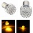 Boats RVs Amber Auto Car 12V DC Bulb Turn Signal Light Lamp Vehicles 2Pcs Motor Bike BAU15S - 1