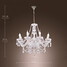 White Chandelier Living Crystal Lights Modern - 9