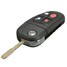 X-Type Battery Keyless Jaguar 4 Buttons Remote Flip Key Fob - 3