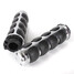 Ducati Chrome Motorcycle Handlebar Grips Honda Yamaha Suzuki - 5