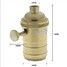 Vintage Light Holder Black Pendant Lamp Socket 4pcs Gold - 8