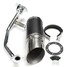 Exhaust 50MM Stainless Steel System GY6 50cc 150cc Short Performance Carbon Fiber Scooter - 4