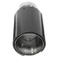 Tip Universal Tailpipe Interface 64mm Exhaust Muffler Silencer Carbon Fiber - 4