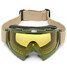 Anti-Fog Windproof Ski Snowboard Yellow Lens Goggles Motorcycle Glasses Sport - 3