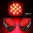 Amber Kit Turn Brake Square Tail Stop LED Light Side Marker Lamp Truck Trailer - 10