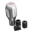 Silver Aluminum 5 Speed Manual Gear Gearstick Shift Knob Car Shifter - 2