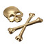 Bone Car 3D Skeleton Skull Logo Emblem Badge Metal Sticker Decal - 2