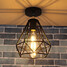 Birdcage Adjustable Flush Mount Wrought Iron 100 Ceiling Lamp Loft - 3