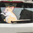Moving Car Stickers Tail Rear Window Wiper Reflective 3D Cartoon Decals - 1