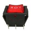 Dashboard 6 PINs Rocker Switch with LED Mini DPDT Car Boat Momentary ON-OFF-ON - 6