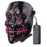 Light Different Black Fancy LED Face Creepy Colors Mask Toys Costume Party Halloween - 9