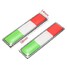 Aluminum Italy Flag Pair Emblem Decal Decoration Badge Car Sticker - 10