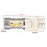 Dual Color LED White Amber SMD Pair Bulb Resistors Turn Signal Light Lamp - 3
