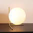 Glass Bedroom Dest Single Head Can Table Lamp Coffee Light Metal - 2