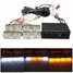 Emergency Strobe Light Flashing Warning 12V Lamp Bar Amber White LED Car - 1