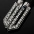 Universal 4pcs Chrome Motorcycle Turn Signal Indicators Light Lamp - 2