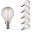 Warm White E14 Cool White Cob P45 Ac 220-240 V 6 Pcs Led Filament Bulbs - 2