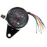 Universal Motorcycle Odometer LED Backlight Dual Mileage Speedometer Gauge Signal - 4