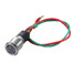 Metal 12V 14mm Warning Light LED Dash Pilot Panel Indicator Dual Color - 2