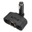 3 Way Car Charger Cigarette Lighter Charger Socket Splitter Adapter - 2