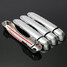 Smart 8Pcs Chrome Door Handle Cover Trim Jeep Renegade Hole - 3