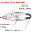 Lamp Tube Oval Housing Plastic Car Static Eliminator Anti Static Resin Keychain - 5