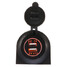 Mount Socket Adapter Resistant 24V DC Car LED Dash Dual USB Car Charger Water - 4