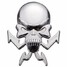 Auto Decal Label Bonnet Logo Sticker Skull Silver 3D Car Emblem Badge Motorcycle - 4