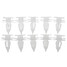 Door Trim Panel White Dodge Chrysler Bumper Clips Retainer 10pcs Nylon - 1