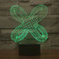 3d Abstract Christmas Light 100 Touch Dimming Decoration Atmosphere Lamp Led Night Light - 3
