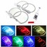 Multi-color BMW E46 3 Light Angel Flash Strobe Rings 5 7 Series RGB LED Eye - 1