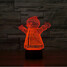 Snowman Christmas 3d Colorful Novelty Lighting Touch Dimming Christmas Light - 2