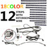 Strips Light Million Flexible Colors Motorcycle Neon LED Kit Lighting 12pcs - 2