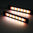 Auto COB 2Pcs 480LM Flexible Car Light DRL LED Strip Daytime Running Driving 6000K - 5