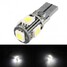 5SMD Car White Light Bulb Error Free T10 W5W - 1