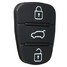 i30 Button Remote Key Fob Case Flip Key Shell I20 Hyundai Rubber Pad - 3