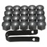 17MM Bolt Caps 20pcs ABS Plastic Tool Key Covers AUDI Wheel Nut - 8