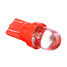 Lamp DC 12V Car Auto Lights Fog 1W Instrument 25LM Bulb Motorcycle Steel Ring 10Pcs T10 Red - 3
